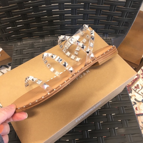 💎Clear Studded Cushionaire Memory Foam Sandals💎 - Picture 5 of 8